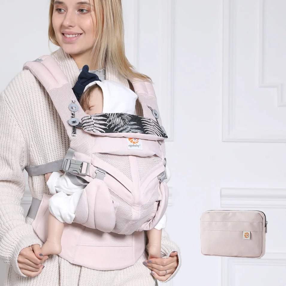 Porte Bébé - BreathBabyBag™ - Rose Maille - Avecmonbebe