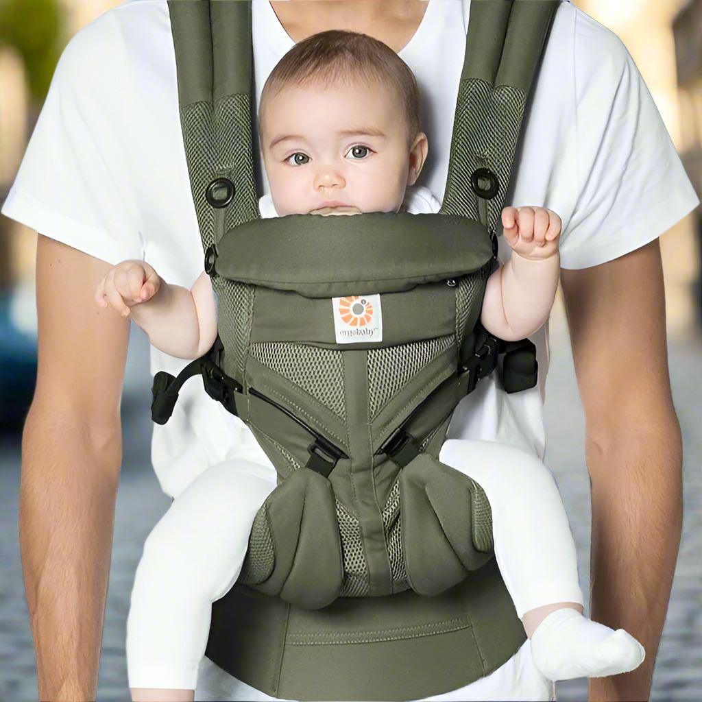 Porte Bébé - BreathBabyBag™ - Vert Olive - Avecmonbebe