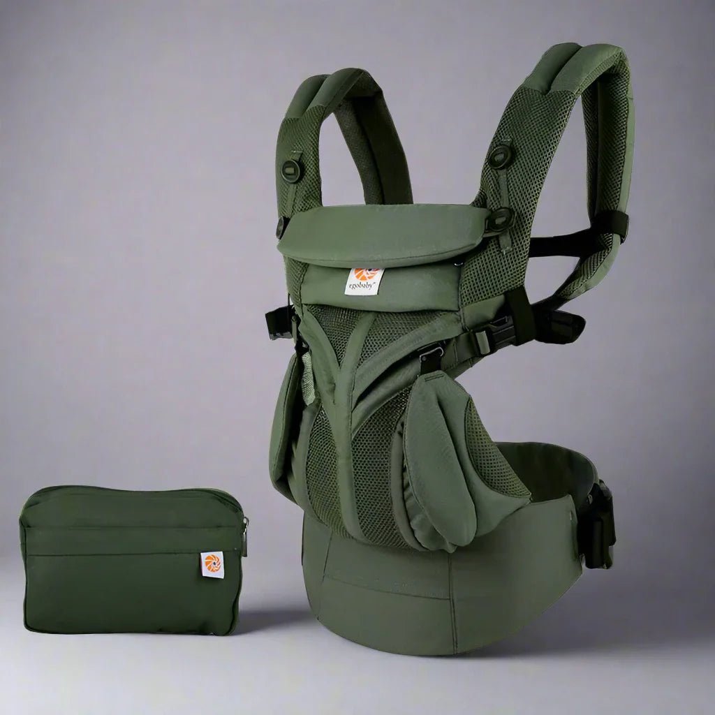 Porte Bébé - BreathBabyBag™ - Vert Olive - Avecmonbebe