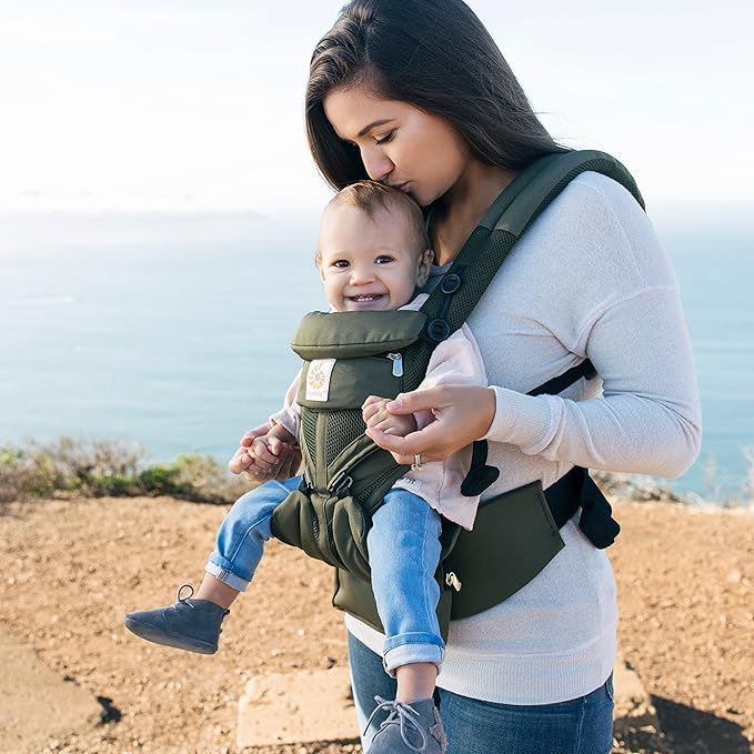 Porte Bébé - BreathBabyBag™ - Vert Olive - Avecmonbebe